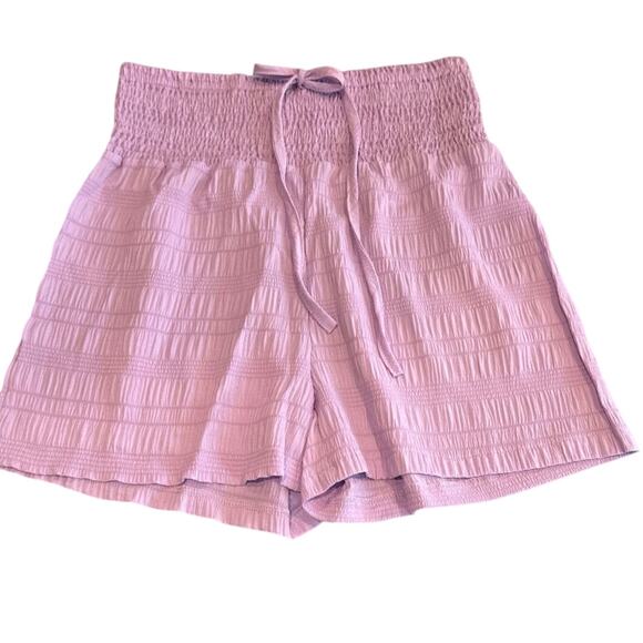 MSRP $89 NWOT Anthropologie top & Boutique Smocked Bermuda Short Style Size M - Picture 4 of 10